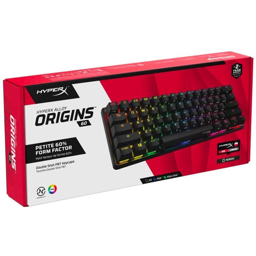Teclado Mecanico Hyperx Alloy Origins 60 Negro Switch Red